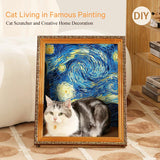 https://pawandcorazon.store › products › diy-3d-frame-cat-house-with-scratching-board-cat-living-in-famous-painting-oil-painting-cat-scratcher-easy-to-assemble-bed-couch-cave-condo-creative-home-decoration-handicraft

