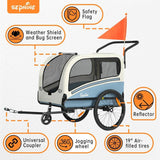 https://pawandcorazon.store › products › back-to-school-sepnine-2-in-1-dog-bike-trailer-and-pet-stroller-cart-easy-folding-frame-with-quick-release-wheels-universal-bicycle-coupler-non-slip-floor-internal-leash