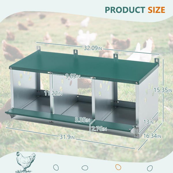 https://pawandcorazon.store › products › domiso-metal-chicken-nesting-box-8-room-nesting-boxes-for-poultry-galvanized-steel-easy-to-install-durable-design-easy-to-wash