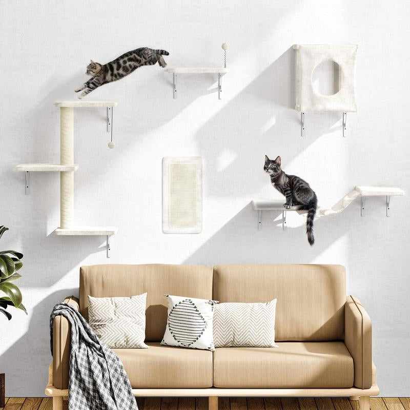 https://pawandcorazon.store › products › springtok-5pcs-wall-mountain-cat-shelves-cat-condo-cat-bed-cat-tree

