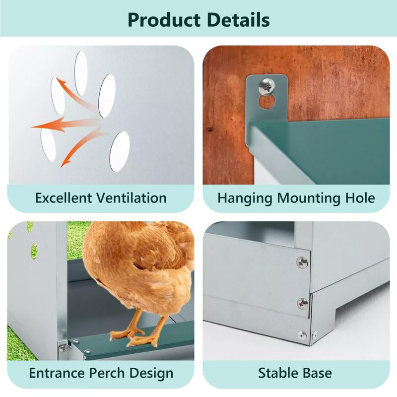https://pawandcorazon.store › products › domiso-metal-chicken-nesting-box-8-room-nesting-boxes-for-poultry-galvanized-steel-easy-to-install-durable-design-easy-to-wash